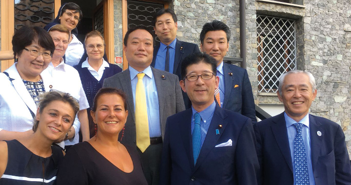 delegazione giapponese in visita a Villaluce